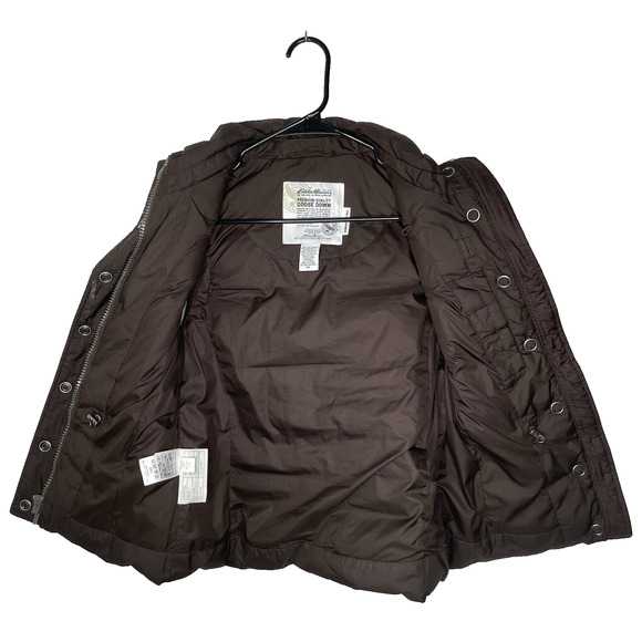 Womens Goose Down Puffer Vest Brown XS - Picture 4 of 11